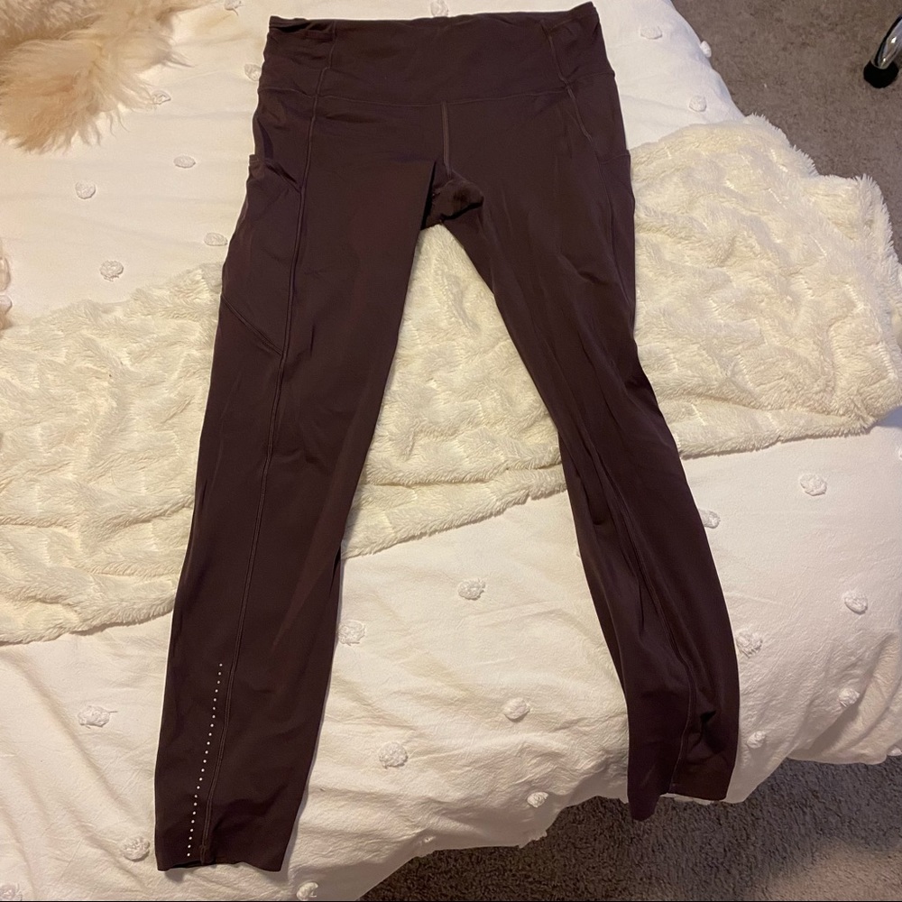 Purple lulu lemon align high rise pant with pockets 25”